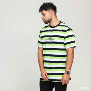Tričko s krátkým rukávem HUF Cruz SS Knit Shirt bílé / čené / zelené