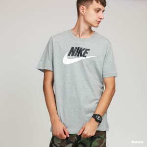 Tričko s krátkým rukávem Nike M NSW Tee Icon Futura melange šedé