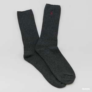 Ponožky Polo Ralph Lauren Classic Cotton Crew Socks melange tmavě šedé