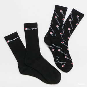 Ponožky Champion Mix Crew Socks 2Pack černé / bílé