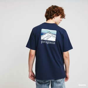 Tričko s krátkým rukávem Patagonia M's Line Logo Ridge Pocket Responsibili Tee navy
