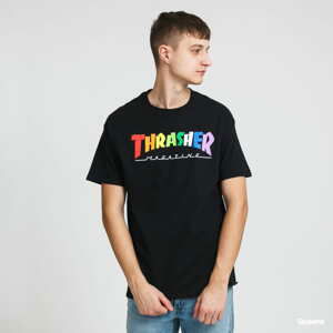 Tričko s krátkým rukávem Thrasher Rainbow Mag Tee černé