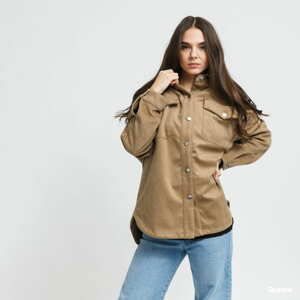 Podzimní bunda Urban Classics Ladies Classic Overshirt Beige