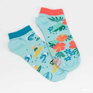 Ponožky Many Mornings Aloha Vibes Low Socks světle modré / růžové / modré / zelené