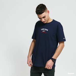 Tričko s krátkým rukávem TOMMY JEANS M Timeless Tommy Script Tee navy