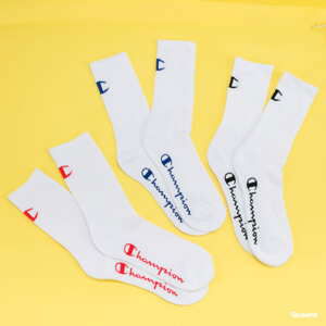 Ponožky Champion 3Pack Colored Logo Socks bílé