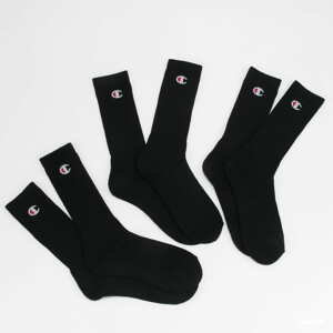 Ponožky Champion 3Pack Crew Socks černé