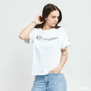 Dámské tričko Champion Vintage Script Logo Crew Neck T-Shirt bílé