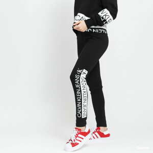 Legíny CALVIN KLEIN JEANS W Mirrored Logo Leggings černé