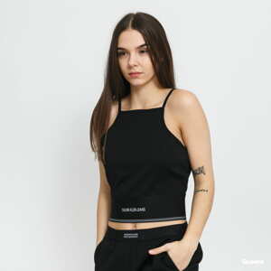 Dámské tílko CALVIN KLEIN JEANS W Milano Square Neck Strappy Top černé