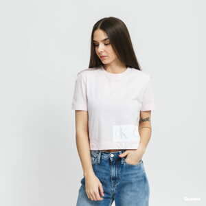 Dámské tričko CALVIN KLEIN JEANS W Mirrored Logo Boxy Tee Pink