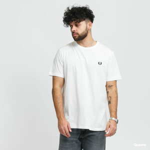 Tričko s krátkým rukávem FRED PERRY Crew Neck Tee bílé