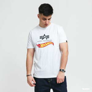 Tričko s krátkým rukávem Alpha Industries Hot Wheels Flag Tee bílé