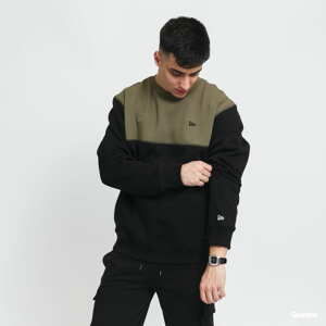 Mikina New Era Outdoor Utility Crewneck černá / olivová