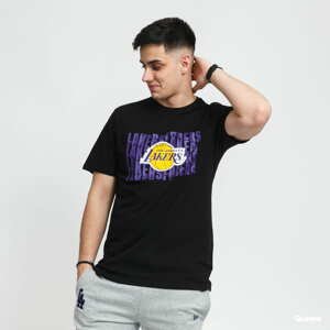 Tričko s krátkým rukávem New Era NBA Wordmark Repeat Tee LA Lakers černé