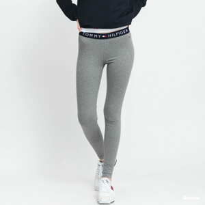 Legíny Tommy Hilfiger Legging melange tmavě šedé