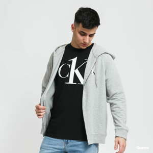 Mikina Calvin Klein CK ONE Full Zip Hoodie C/O melange šedá