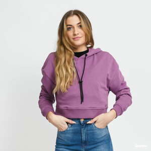 Dámská mikina Urban Classics Ladies Short Terry Hoody fialová