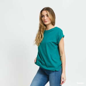 Dámské tričko Urban Classics Ladies Extended Shoulder Tee Green