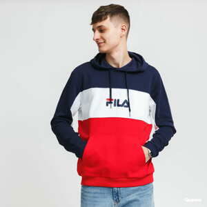 Mikina Fila Men Analu Blocked Hoody navy / červená / bílá