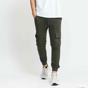 Tepláky Alpha Industries Terry Jogger tmavě olivové