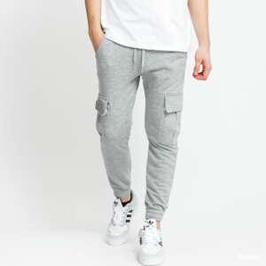 Tepláky Alpha Industries Terry Jogger melange šedé