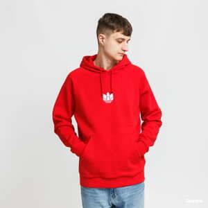 Mikina adidas Originals 3D Trefoil Hoody červená