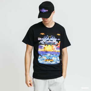 Tričko s krátkým rukávem Pink Dolphin Motosport Sunset Tee černé