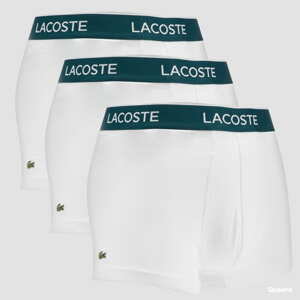 LACOSTE 3Pack Casual Cotton Stretch Boxers bílé