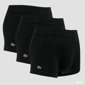 LACOSTE 3Pack Casual Cottosn Stretch Boxer černé