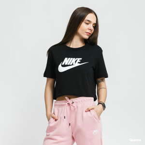 Dámské tričko Nike NSW Essential Women's Cropped Logo T-Shirt Black/ White