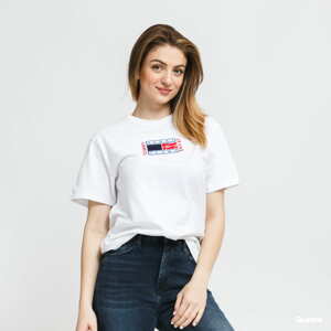 Dámské tričko TOMMY JEANS W Relaxed Timeless Flag Tee bílé