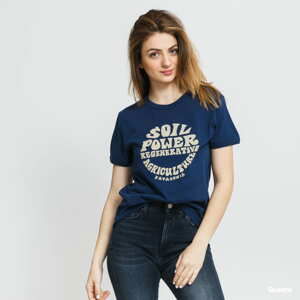 Dámské tričko Patagonia W's Road To Regenerative Ringer Tee navy