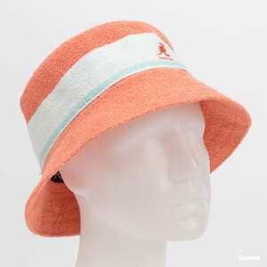 Klobouk KANGOL Bermuda Stripe Bucket růžový