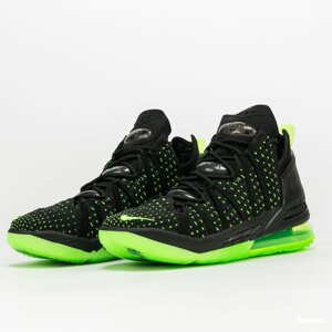 Nike Lebron XVIII black / electric green - black