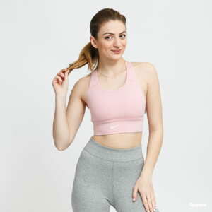 Podprsenka Nike W NK DF Swoosh Long Line Bra růžové