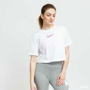 Dámské tričko Nike W NSW Crop Tee Print bílé