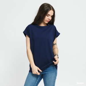 Dámské tričko Urban Classics Ladies Extended Shoulder Tee Navy