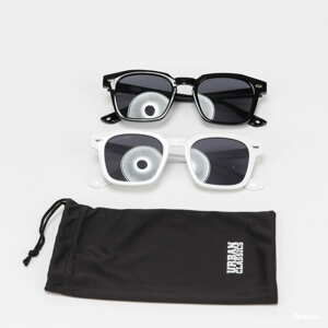 Sluneční brýle Urban Classics Sunglasses Symi 2-Pack černé / bílé