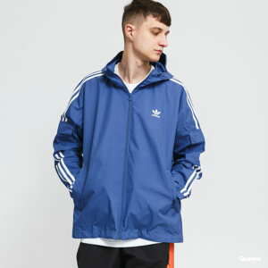 Větrovka adidas Originals 3-Stripes WB FZ modrá