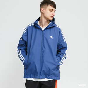 Větrovka adidas Originals 3-Stripes WB FZ modrá