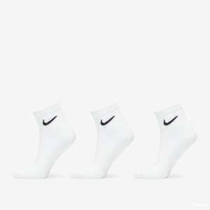 Ponožky Nike Everyday Cushioned Training Ankle Socks 3-Pack White/ Black