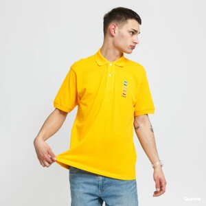 Polo tričko LACOSTE Men’s Lacoste x Polaroid Coloured Crocodiles Classic Fit Polo Shirt tmavě žluté