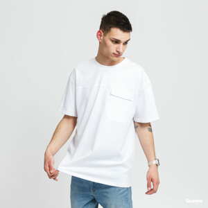 Tričko s krátkým rukávem Urban Classics Oversized Big Flap Pocket Tee bílé