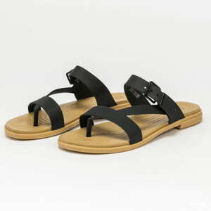 Sandály Crocs Crocs Tulum Toe Post Sandal W black / tan