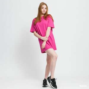 Šaty Nike W NSW Essemtial SS Dress tmavě růžové