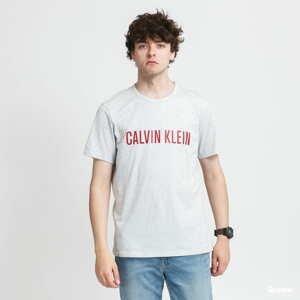 Tričko s krátkým rukávem Calvin Klein SS Crew Neck Tee melange šedé