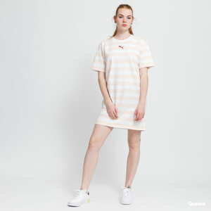 Šaty Puma Summer Stripes AOP Dress světle růžové / bílé