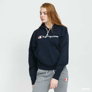 Dámská mikina Champion Vintage Script Logo Cotton Terry Hoodie navy