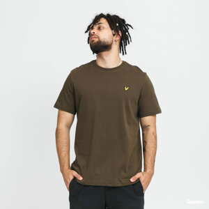 Tričko s krátkým rukávem Lyle & Scott Plain T-Shirt tmavě olivové